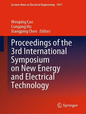 cover image of Proceedings of the 3rd International Symposium on New Energy and Electrical Technology